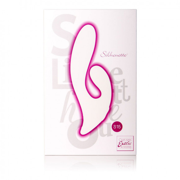 Двойной розовый вибратор Silhouette S15 - 20 см.