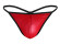 Красные трусы-стринги с черной окантовкой Красные трусы-стринги с черной окантовкой