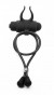 Утягивающее лассо черного цвета с вибрацией The Devil