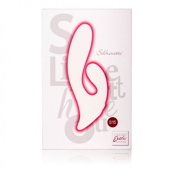 Двойной красный вибратор Silhouette S15 - 20 см.