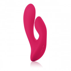Красный перезаряжаемый вибратор со стимуляцией клитора Silhouette S17