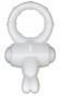 Белое виброкольцо для пениса Power Thrill Clit Cockring