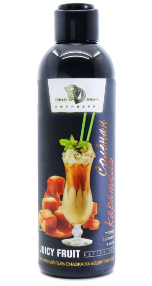 Интимный гель-смазка JUICY FRUIT с ароматом солёной карамели - 200 мл. Интимный гель-смазка JUICY FRUIT с ароматом солёной карамели - 200 мл.
