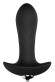 Черный анальный вибромассажер с круглым кончиком Черный анальный вибромассажер с круглым кончиком
