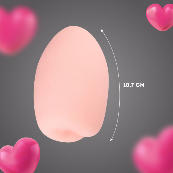 Силиконовый мастурбатор-анус в футляре-яйце Силиконовый мастурбатор-анус в футляре-яйце