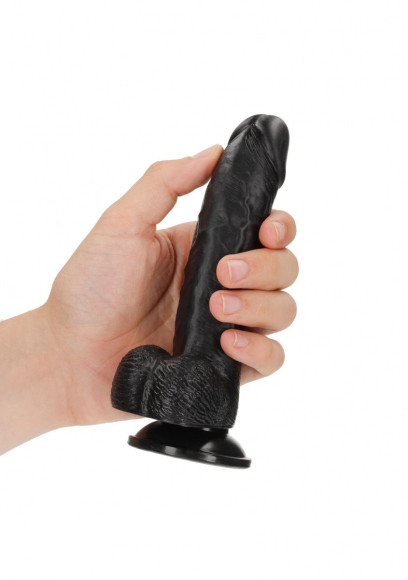 Черный фаллоимитатор Curved Realistic Dildo Balls Suction Cup 6 - 15,5 см. Черный фаллоимитатор Curved Realistic Dildo Balls Suction Cup 6 - 15,5 см.
