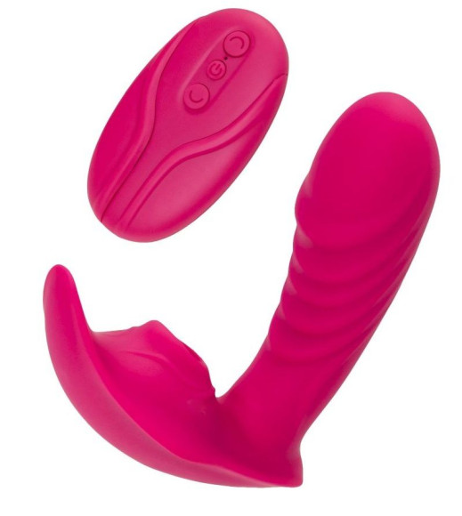 Ярко-розовый стимулятор точки G с вакуум-волновой стимуляцией Shani Ярко-розовый стимулятор точки G с вакуум-волновой стимуляцией Shani