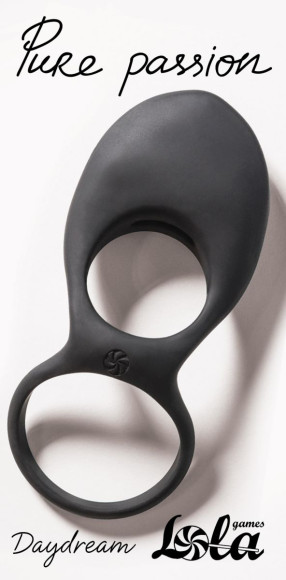 Черное эрекционное виброкольцо Daydream Черное эрекционное виброкольцо Daydream