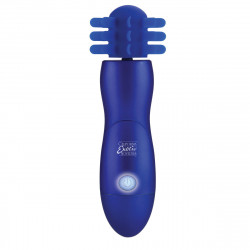 Синий вибратор Body & Soul Captivation с вращающимся наконечником