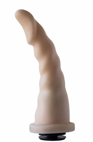 Телесная насадка на трусики харнесс Alien - 18,5 см. Телесная насадка на трусики харнесс Alien - 18,5 см.