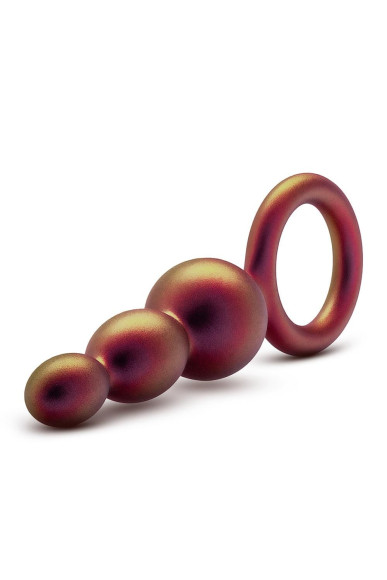 Массажер для анальной стимуляции цвета бронзы Matrix Beaded Loop Plug - 13,3 см. Массажер для анальной стимуляции цвета бронзы Matrix Beaded Loop Plug - 13,3 см.