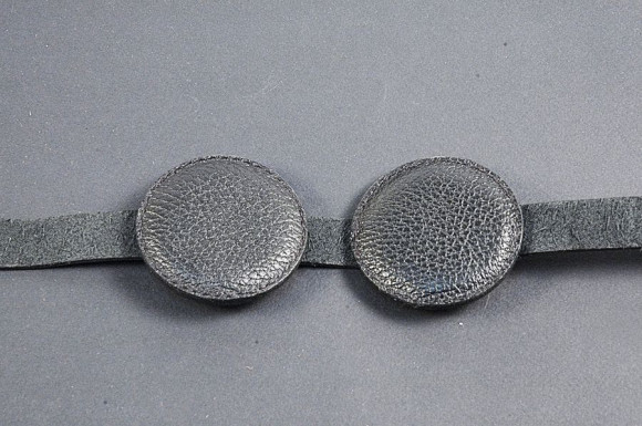 Чёрные кожаные очки-шоры  Слепец  