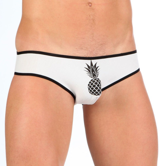 Мужские мини-слипы с черной окантовкой Pineapple Мужские мини-слипы с черной окантовкой Pineapple