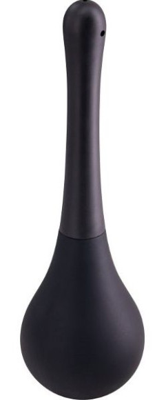 Черный анальный душ SQUEEZE CLEAN с закругленным наконечником Черный анальный душ SQUEEZE CLEAN с закругленным наконечником