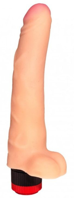 Телесный реалистичный вибромассажер №77 - 20 см. Телесный реалистичный вибромассажер №77 - 20 см.