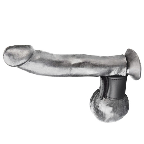 Хомут-утяжка для мошонки из искусственной кожи на липучке VELCRO BALL STRETCHER- 4 см. Хомут-утяжка для мошонки из искусственной кожи на липучке VELCRO BALL STRETCHER- 4 см.