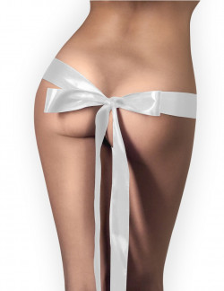 Белая атласная лента для ролевых игр