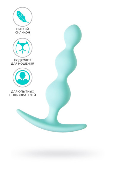 Мятная анальная втулка Triple - 10,5 см. Мятная анальная втулка Triple - 10,5 см.