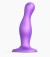 Фиолетовая насадка Strap-On-Me Dildo Plug Curvy size M