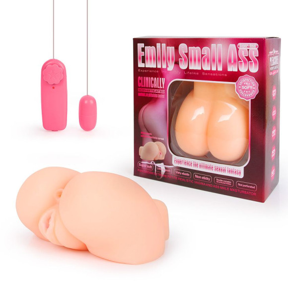 Телесная вибровагина с двумя функциональными отверстиями Телесная вибровагина с двумя функциональными отверстиями