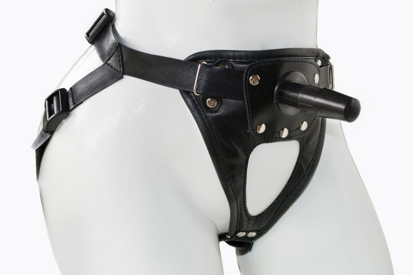 Страпон Харнесс из трусиков и насадки-фаллоса - 17,5 см. Страпон Харнесс из трусиков и насадки-фаллоса - 17,5 см.