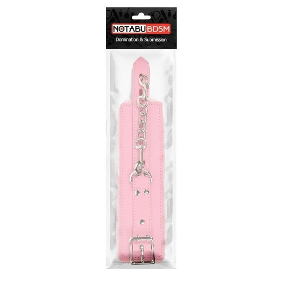 Розовые мягкие наручники на регулируемых ремешках