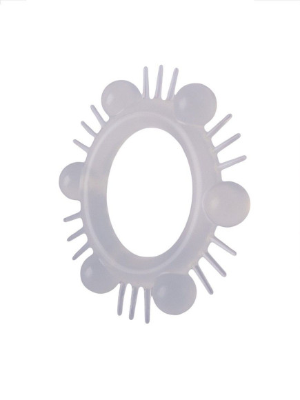 Эластичное эрекционное кольцо с шипиками и шариками