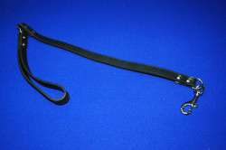 Подшитый кожаный поводок  Привязь любви-2  - 75 см.