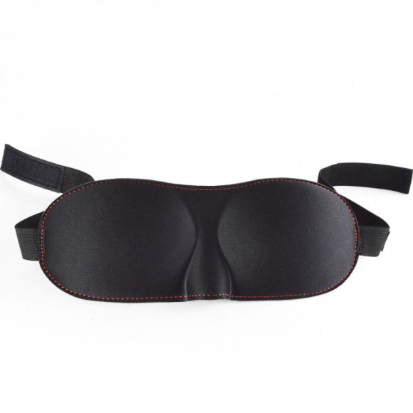 Черная маска на липучке «Комфорт» Черная маска на липучке «Комфорт»