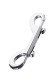 Серебристый двухсторонний карабин TOYFA Metal Серебристый двухсторонний карабин TOYFA Metal