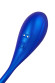 Синий двусторонний вибратор Agamien с управлением через приложение - 46 см.