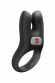 Черное эрекционное виброкольцо Nos