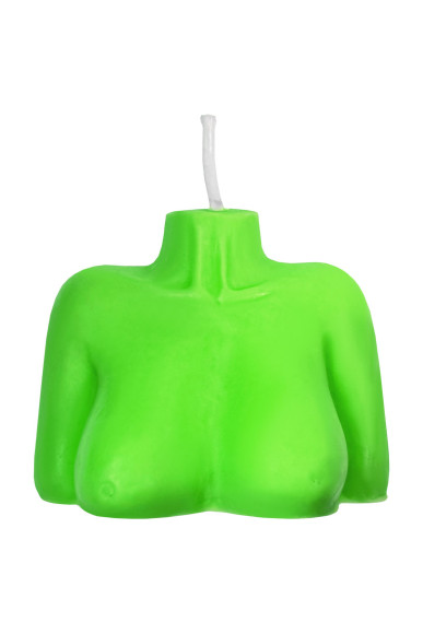 Зеленая сувенирная свеча «Женский силуэт» Зеленая сувенирная свеча «Женский силуэт»