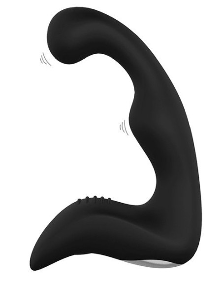 Чёрный перезаряжаемый массажёр простаты BOOTY PLEASER Чёрный перезаряжаемый массажёр простаты BOOTY PLEASER