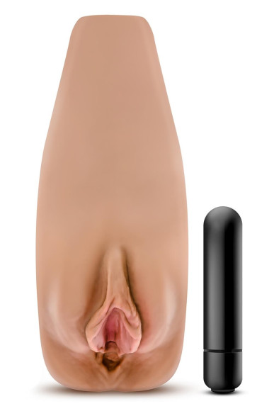 Маструбатор-вагина с вибрацией Soft & Wet Renata Realistic Tan Masturbator