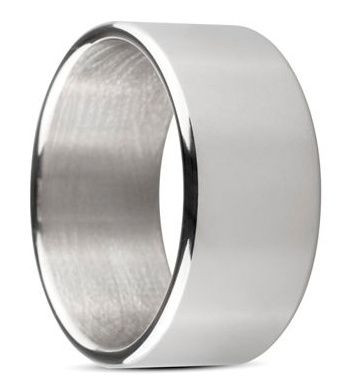 Серебристое эрекционное кольцо Sinner Wide metal head-ring Size S Серебристое эрекционное кольцо Sinner Wide metal head-ring Size S