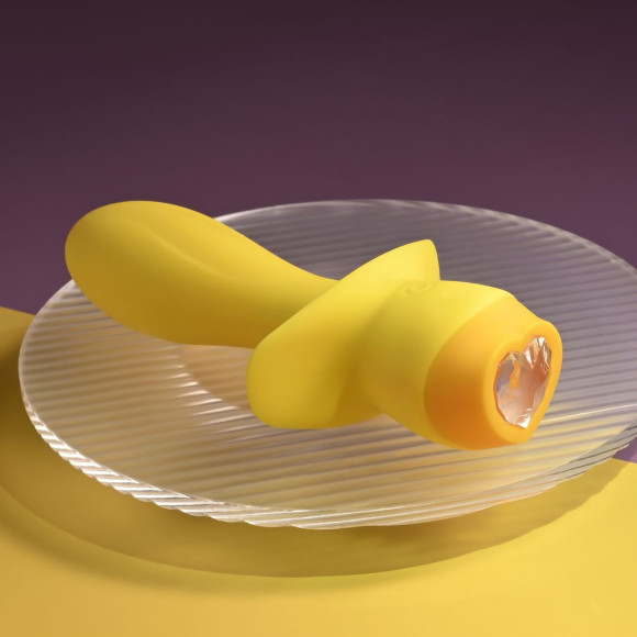 Желтая анальная вибропробка Mellow Yellow - 13,5 см.