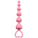 Розовая анальная цепочка Heart s Beads Pink - 18 см.
