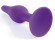 Фиолетовая анальная втулка Silcone Purple Plug Medium - 11 см. Фиолетовая анальная втулка Silcone Purple Plug Medium - 11 см.