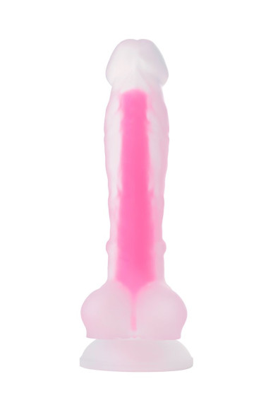 Прозрачно-розовый фаллоимитатор, светящийся в темноте, Clark Glow - 22 см. Прозрачно-розовый фаллоимитатор, светящийся в темноте, Clark Glow - 22 см.