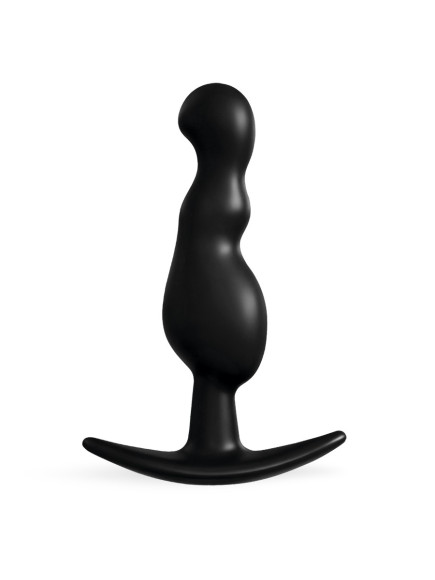 Черная анальная фигурная втулка - 11,5 см. Черная анальная фигурная втулка - 11,5 см.
