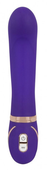 Фиолетовый вибромассажер для точки G Front Row Pink GR - 22 см.