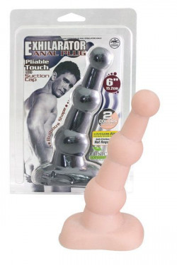 Анальная втулка телесного цвета - 15,2 см. Анальная втулка телесного цвета - 15,2 см.