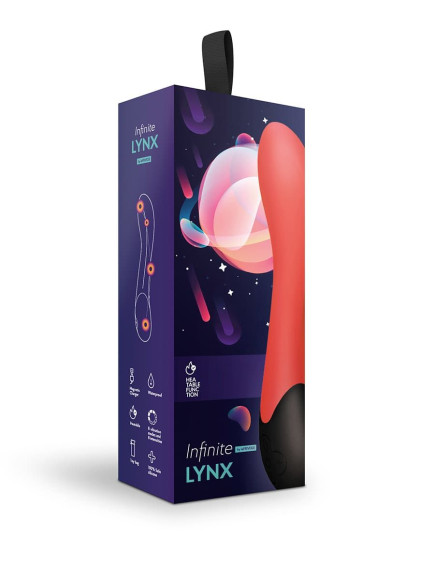 Красный вибратор Lynx для стимуляции точки G с нагревом - 20,8 см. Красный вибратор Lynx для стимуляции точки G с нагревом - 20,8 см.