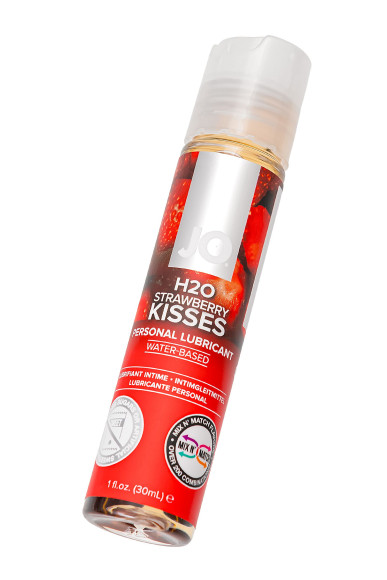 Лубрикант на водной основе с ароматом клубники JO Flavored Strawberry Kisses - 30 мл. Лубрикант на водной основе с ароматом клубники JO Flavored Strawberry Kisses - 30 мл.