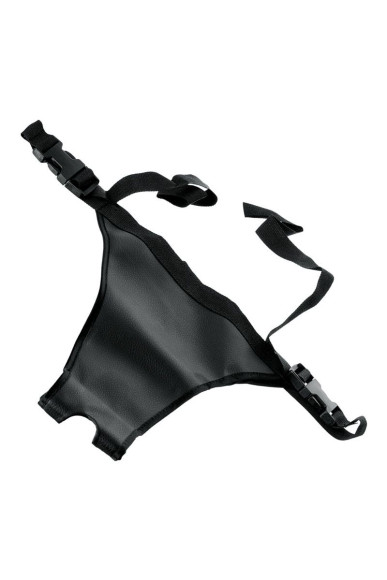 Поясной страпон с насадкой для двойного проникновения - 19 см. Поясной страпон с насадкой для двойного проникновения - 19 см.