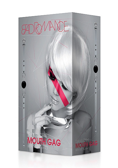 Кляп-шар на белых ремешках Black and White