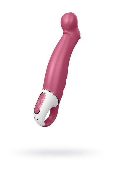 Вибратор Satisfyer Petting Hippo с загнутым кончиком - 22,9 см. Вибратор Satisfyer Petting Hippo с загнутым кончиком - 22,9 см.