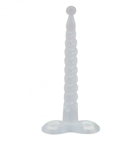 Прозрачный анальный стимулятор-спираль BUTT HUNGER II THE MEAT SKEWER - 15,2 см.