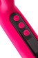 Ярко-розовый вибратор с клиторальной стимуляцией Rablock - 23,5 см.